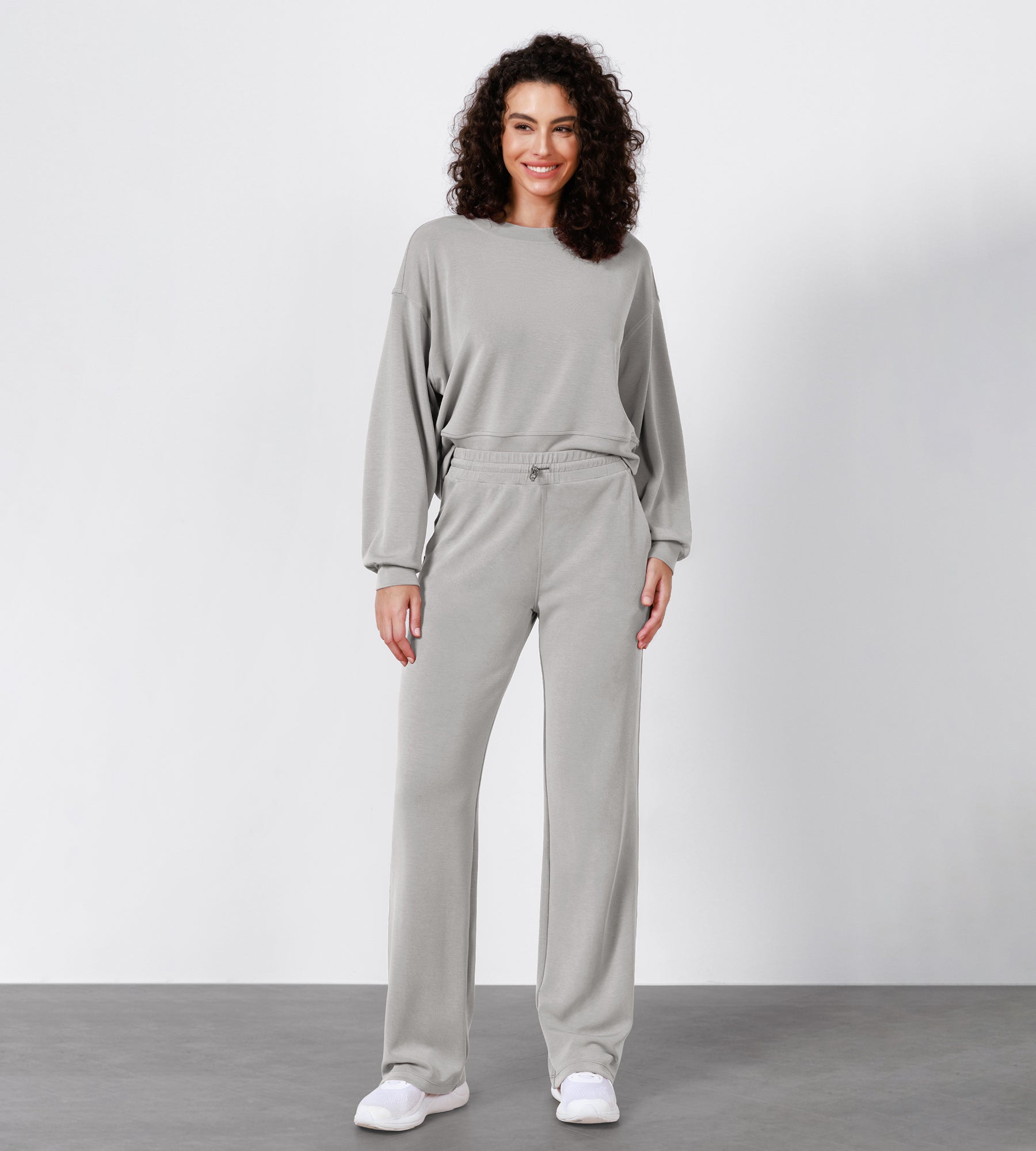 27 Adjustable Shockcord High Waist Casual Lounge Pants with Pockets - ododos