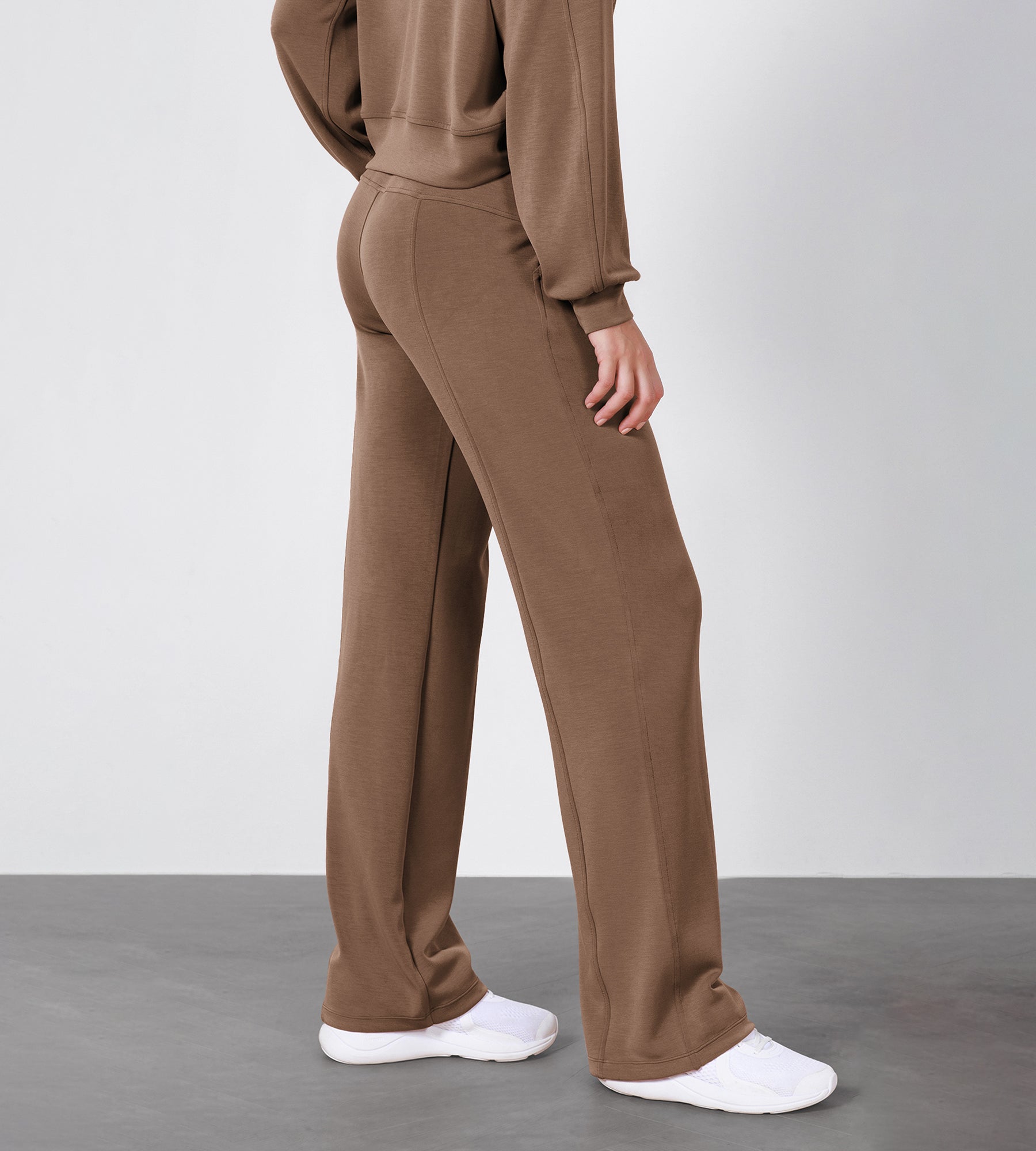 27 Adjustable Shockcord High Waist Casual Lounge Pants with Pockets - ododos