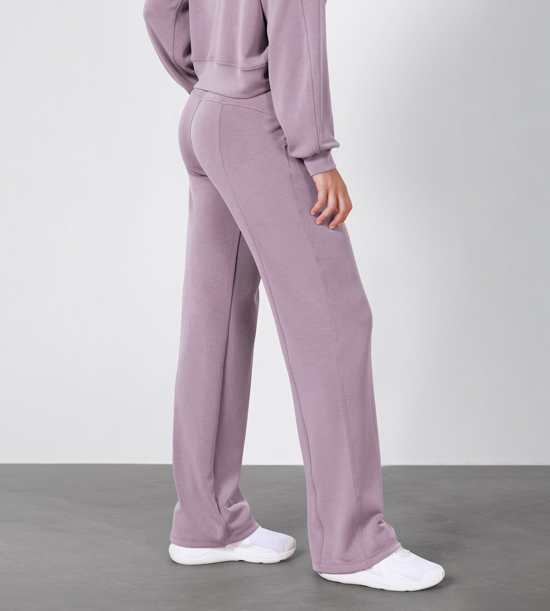 27 Adjustable Shockcord High Waist Casual Lounge Pants with Pockets - ododos