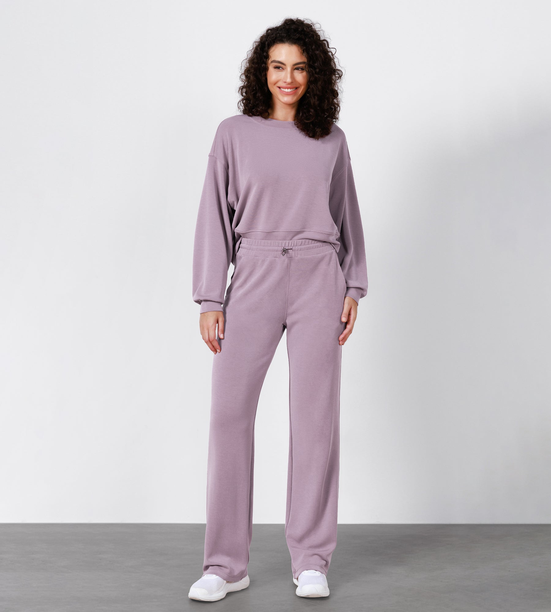 27 Adjustable Shockcord High Waist Casual Lounge Pants with Pockets - ododos