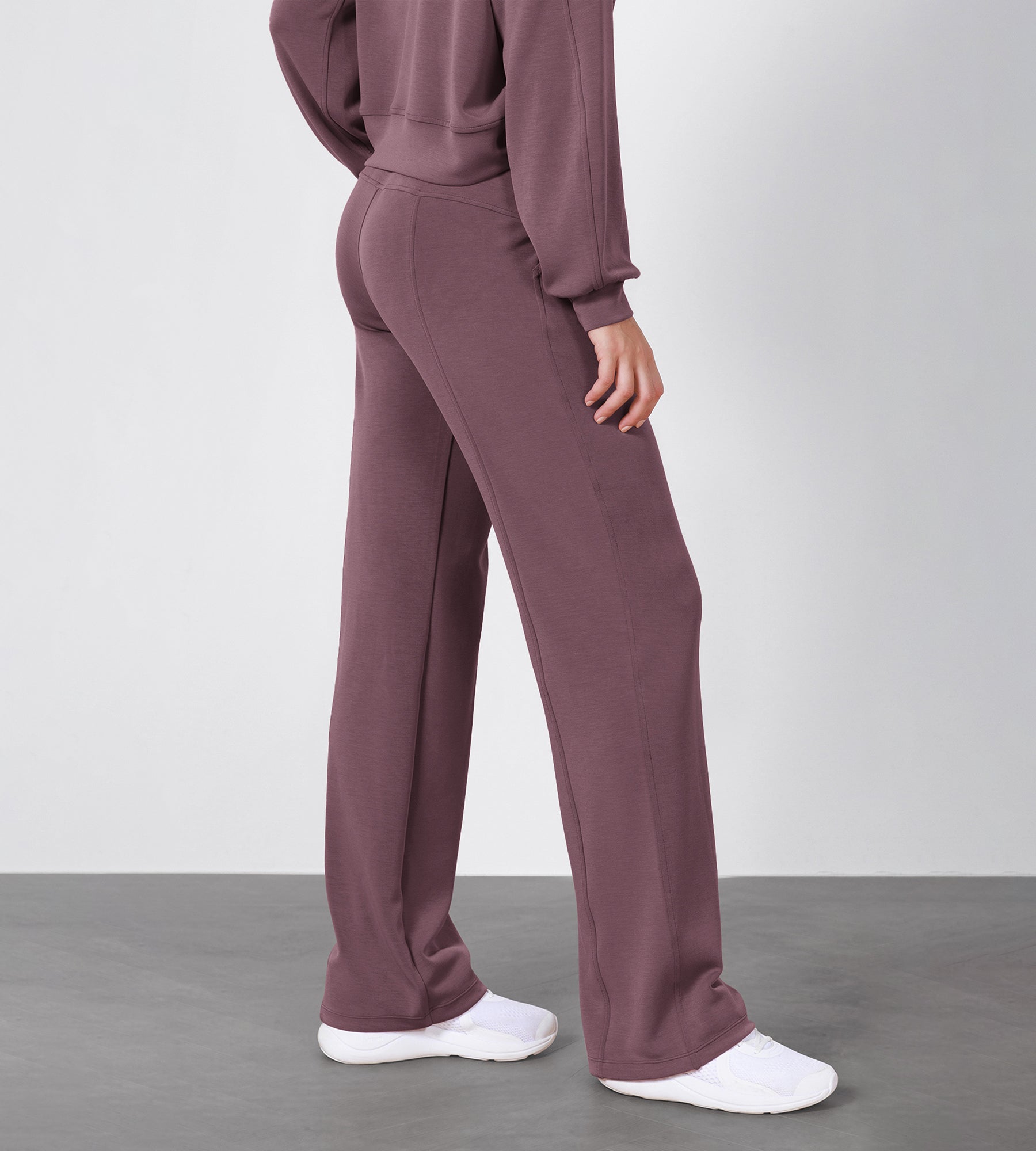 27 Adjustable Shockcord High Waist Casual Lounge Pants with Pockets - ododos