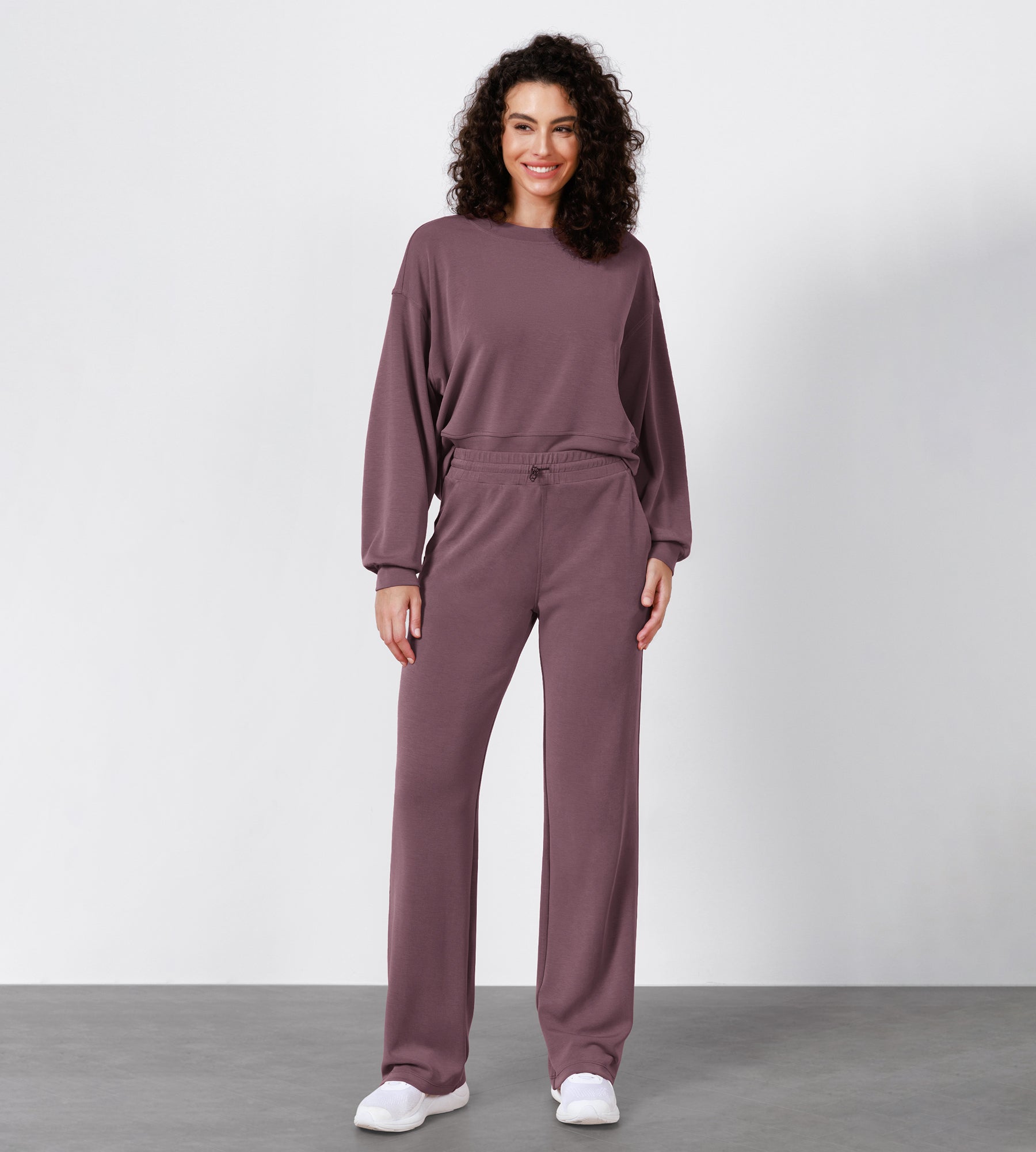 27 Adjustable Shockcord High Waist Casual Lounge Pants with Pockets - ododos