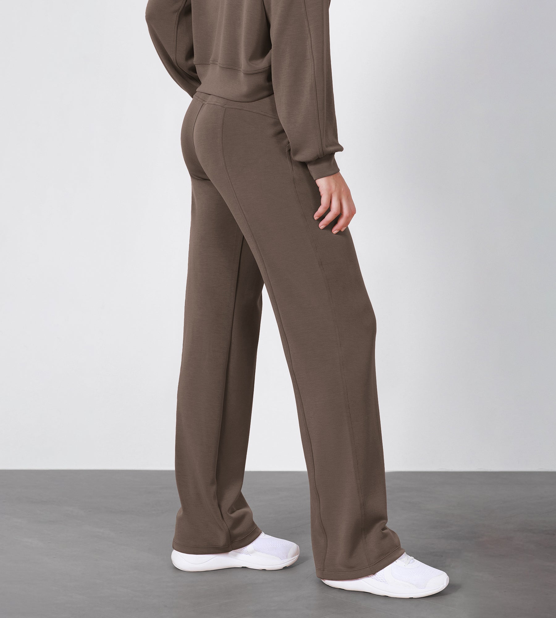 27 Adjustable Shockcord High Waist Casual Lounge Pants with Pockets - ododos