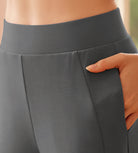 Modal Soft High Waist Casual Flared Pants - ododos