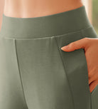 Modal Soft High Waist Casual Flared Pants - ododos