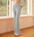 Modal Soft High Waist Casual Flared Pants - ododos