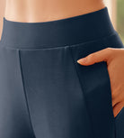 Modal Soft High Waist Casual Flared Pants - ododos