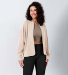 Modal Soft Open Front Long Sleeve Casual Wrap Cardigans - ododos