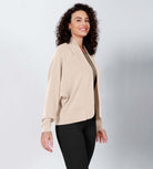 Modal Soft Open Front Long Sleeve Casual Wrap Cardigans - ododos