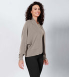 Modal Soft Open Front Long Sleeve Casual Wrap Cardigans - ododos