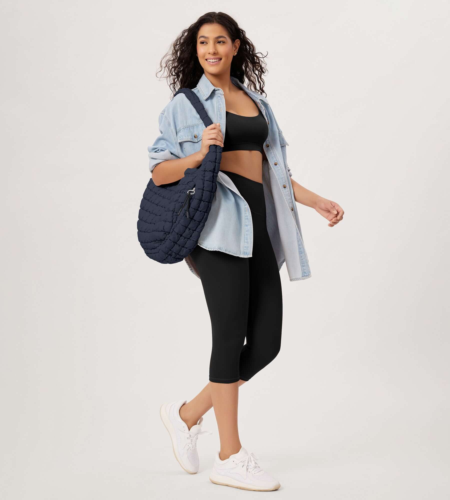 22L Quilted Carryall Crossbody Padding Bag - ododos