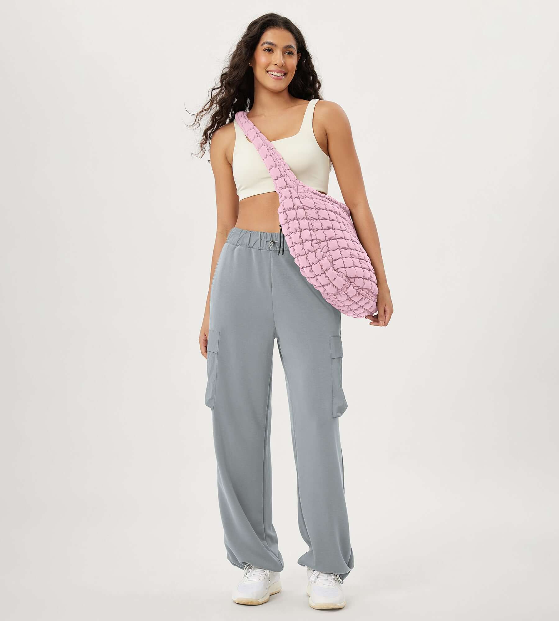 22L Quilted Carryall Crossbody Padding Bag - ododos