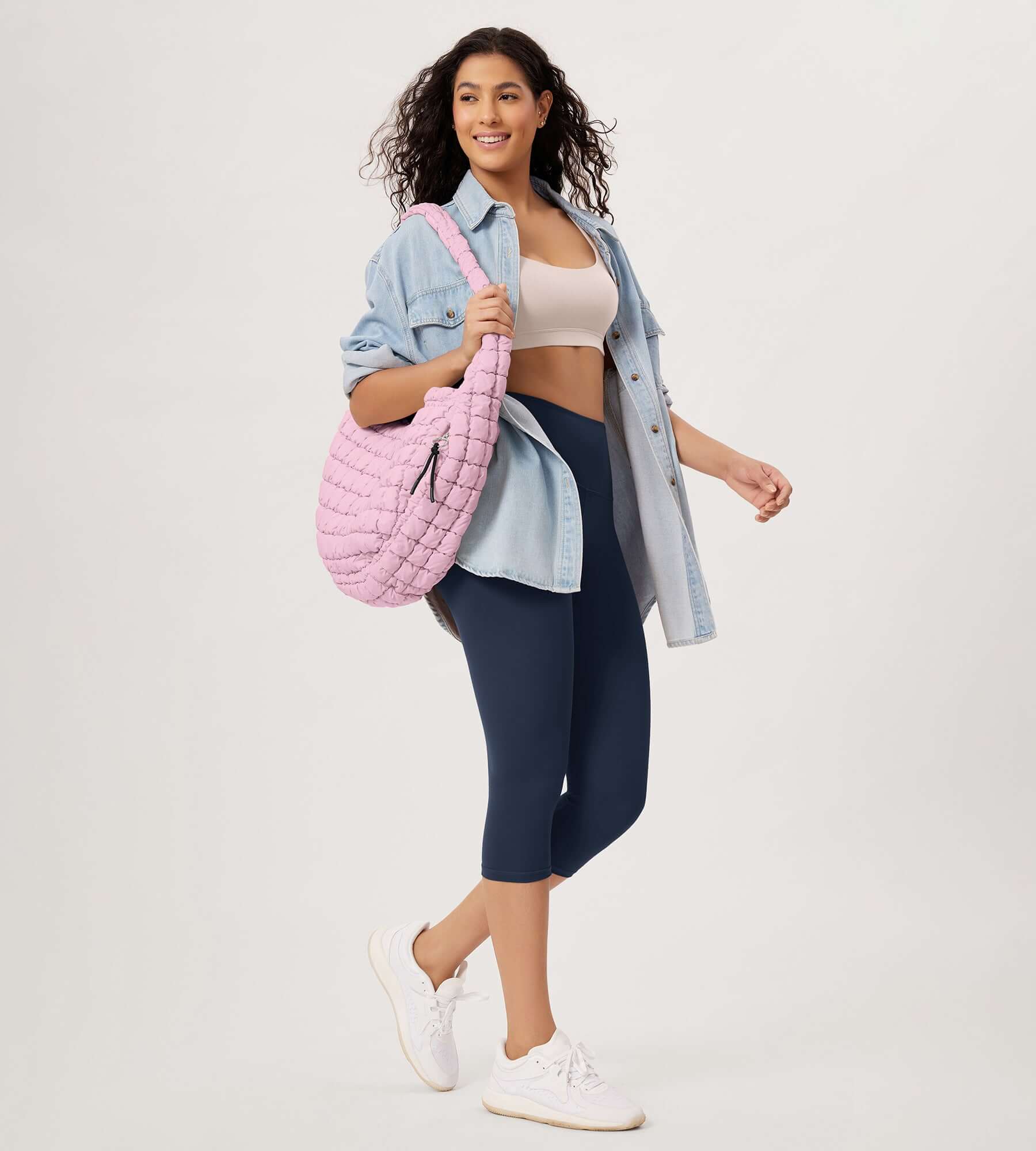 22L Quilted Carryall Crossbody Padding Bag - ododos