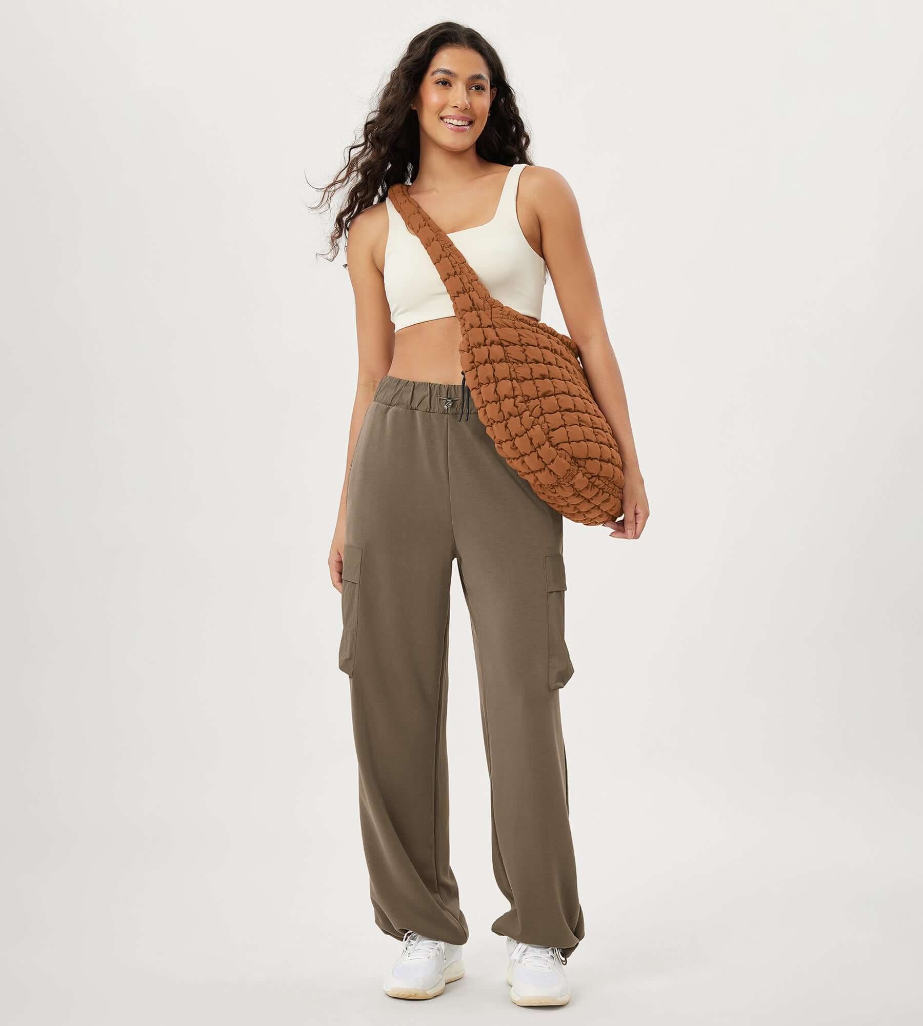 22L Quilted Carryall Crossbody Padding Bag - ododos