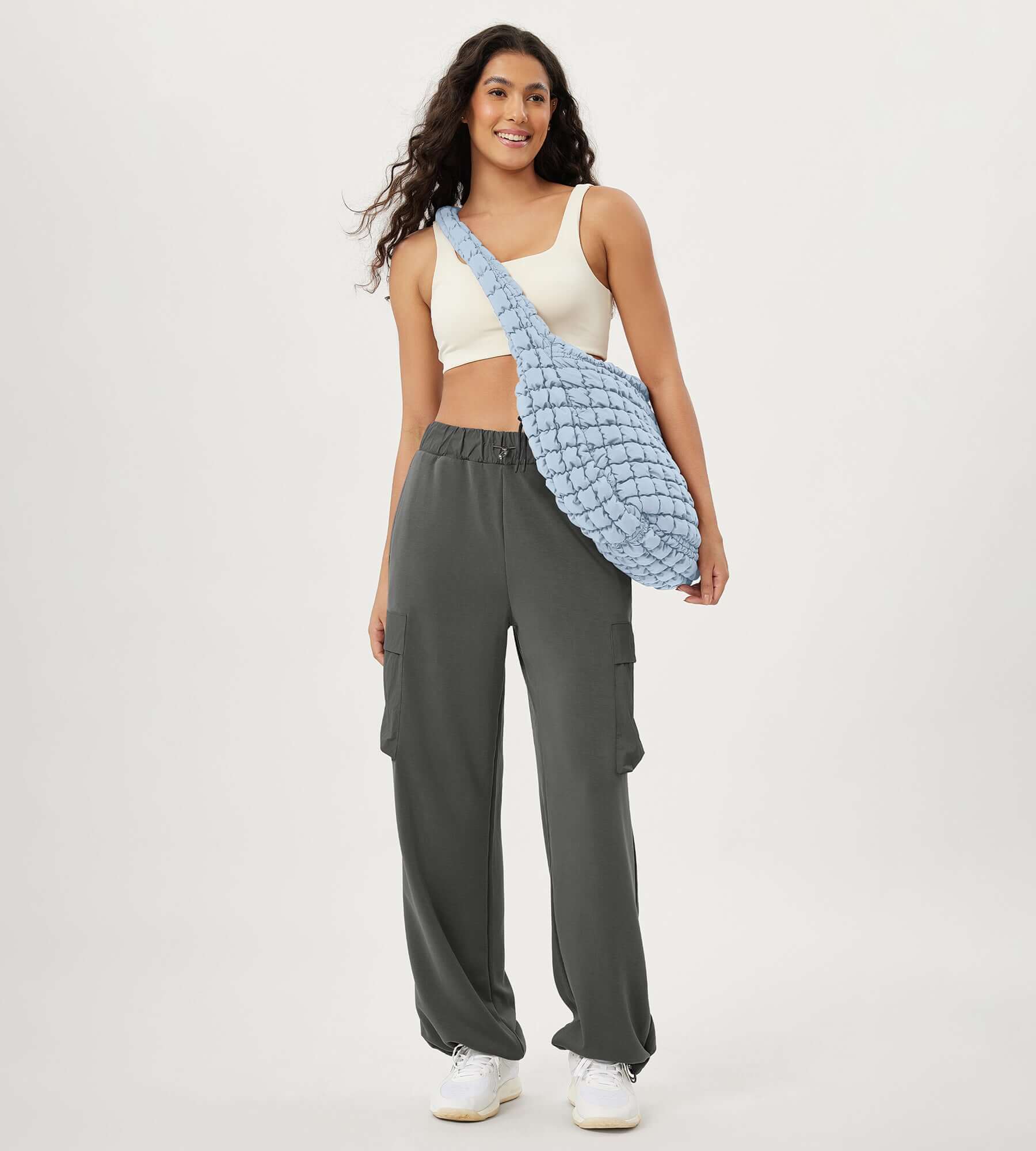 22L Quilted Carryall Crossbody Padding Bag - ododos