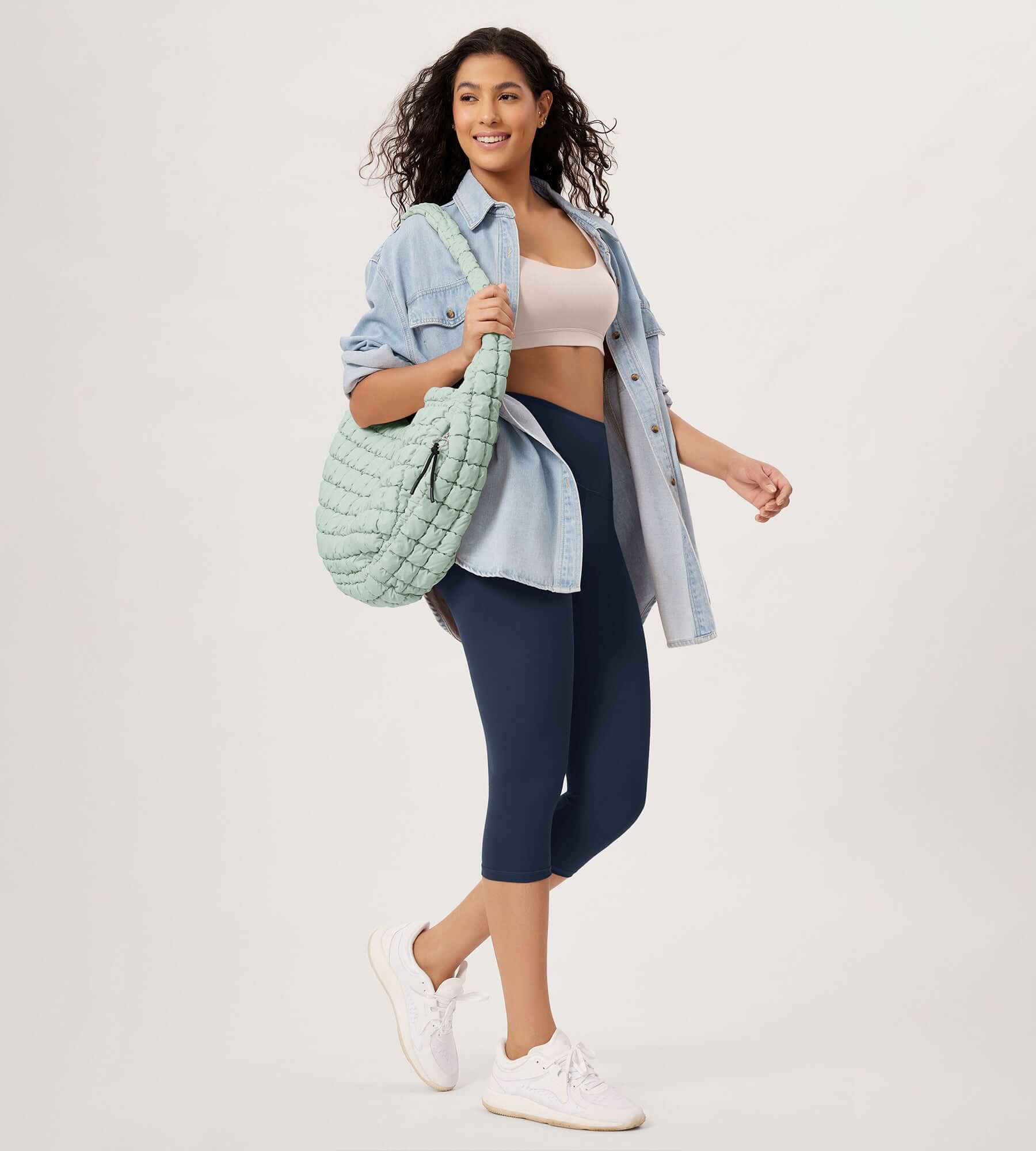 22L Quilted Carryall Crossbody Padding Bag - ododos