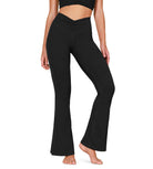 32" Cloud Feeling Ruched Flared Yoga Bootcut Pants - ododos