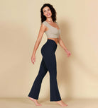 32" Cloud Feeling Ruched Flared Yoga Bootcut Pants - ododos