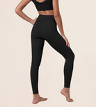 High Waist Crossover Ruched Leggings - ododos