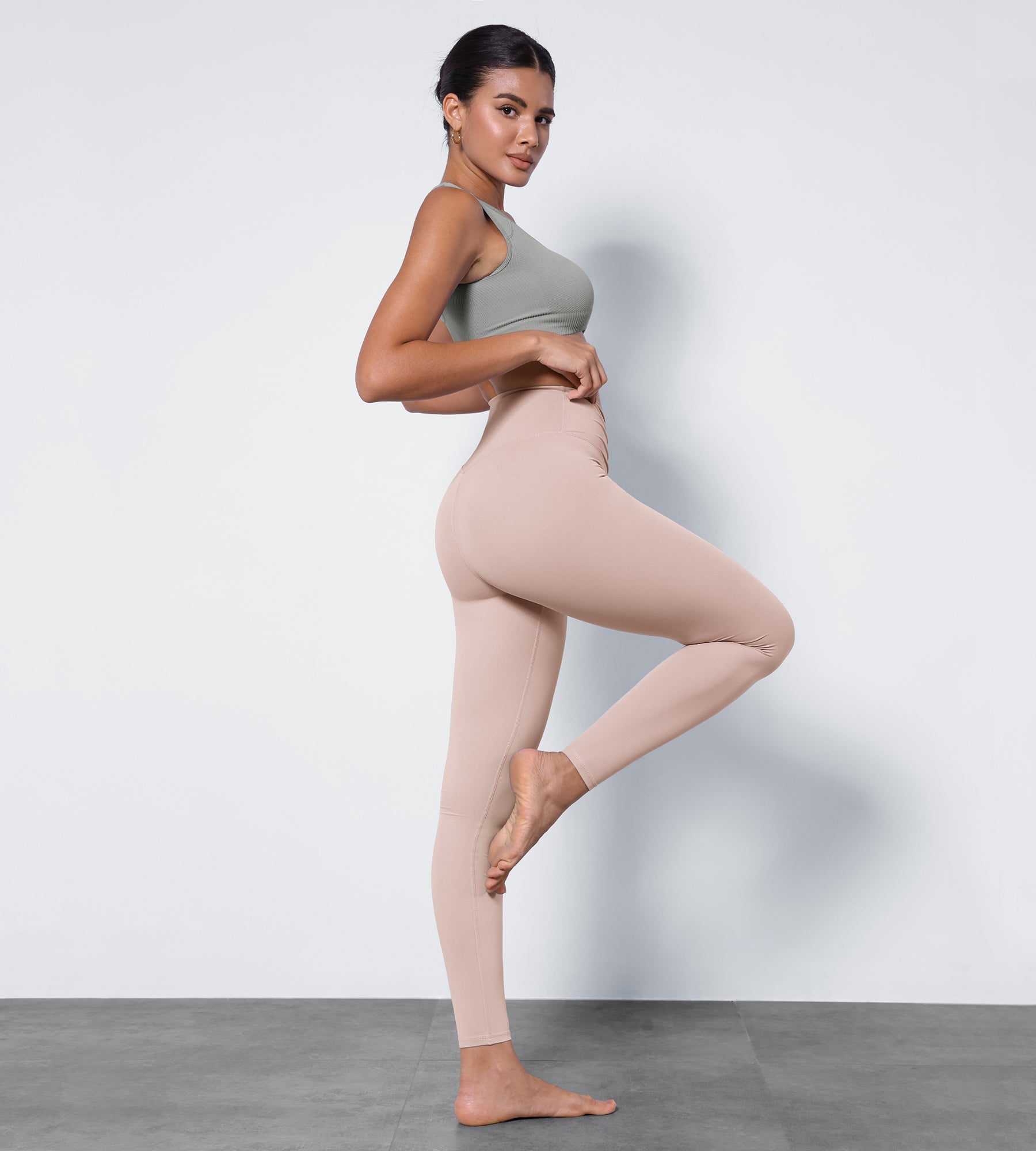 High Waist Crossover Ruched Leggings - Ultimate Comfort – ododos