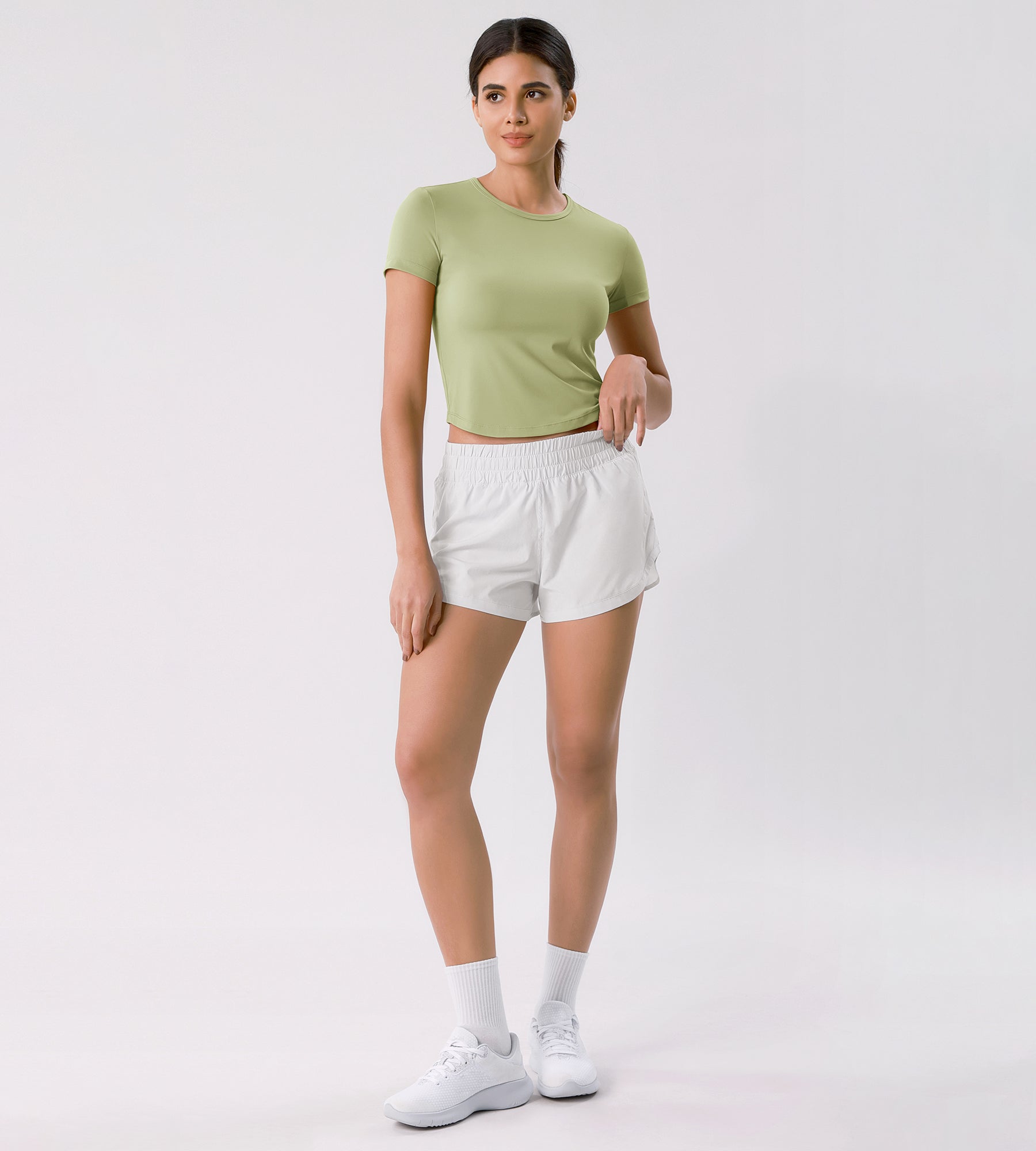 Cloud Feeling Crew Neck Short Sleeve Tee - ododos