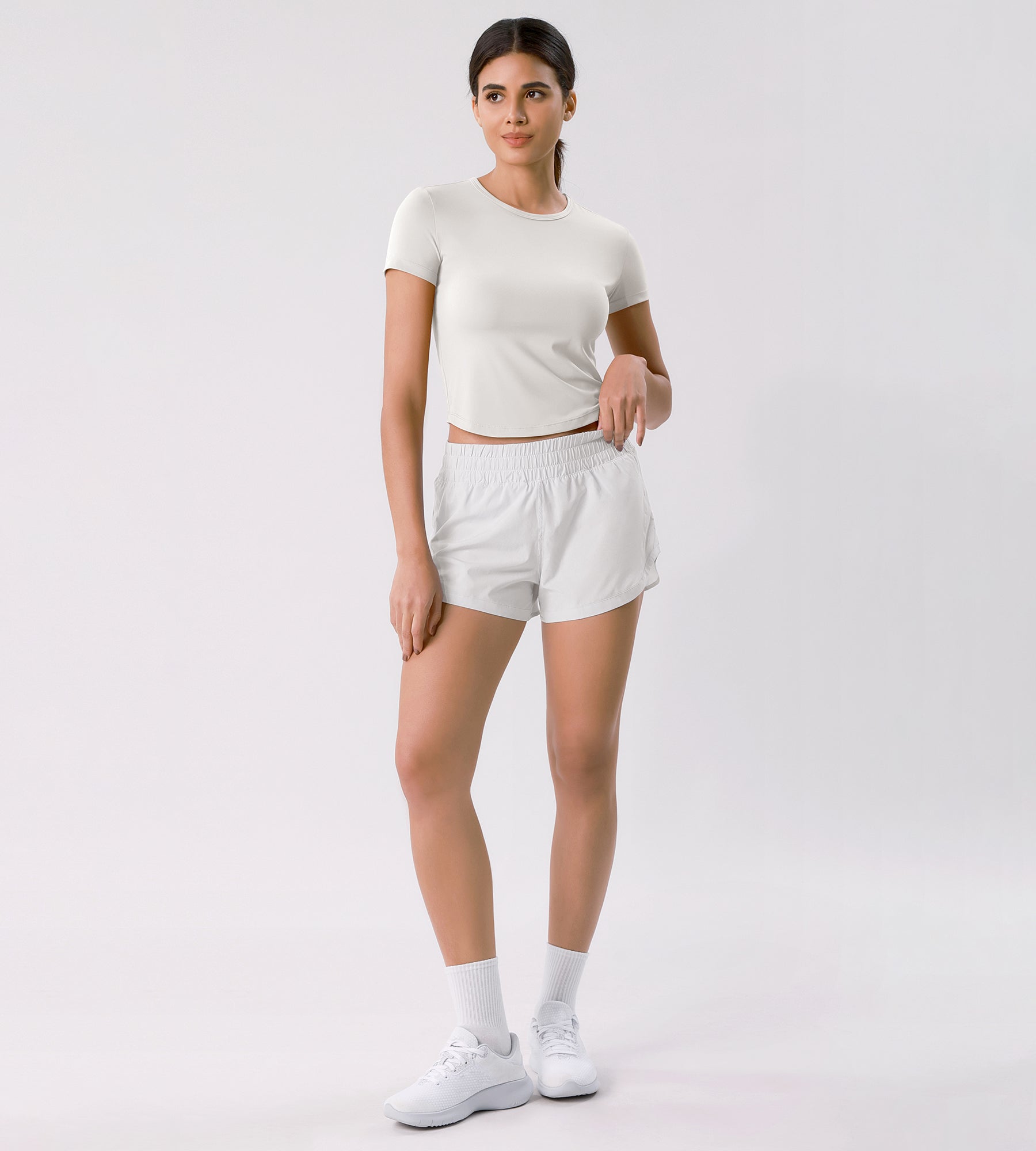 Cloud Feeling Crew Neck Short Sleeve Tee - ododos