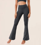 30" Seamless Ribbed Flare Yoga Pants - ododos