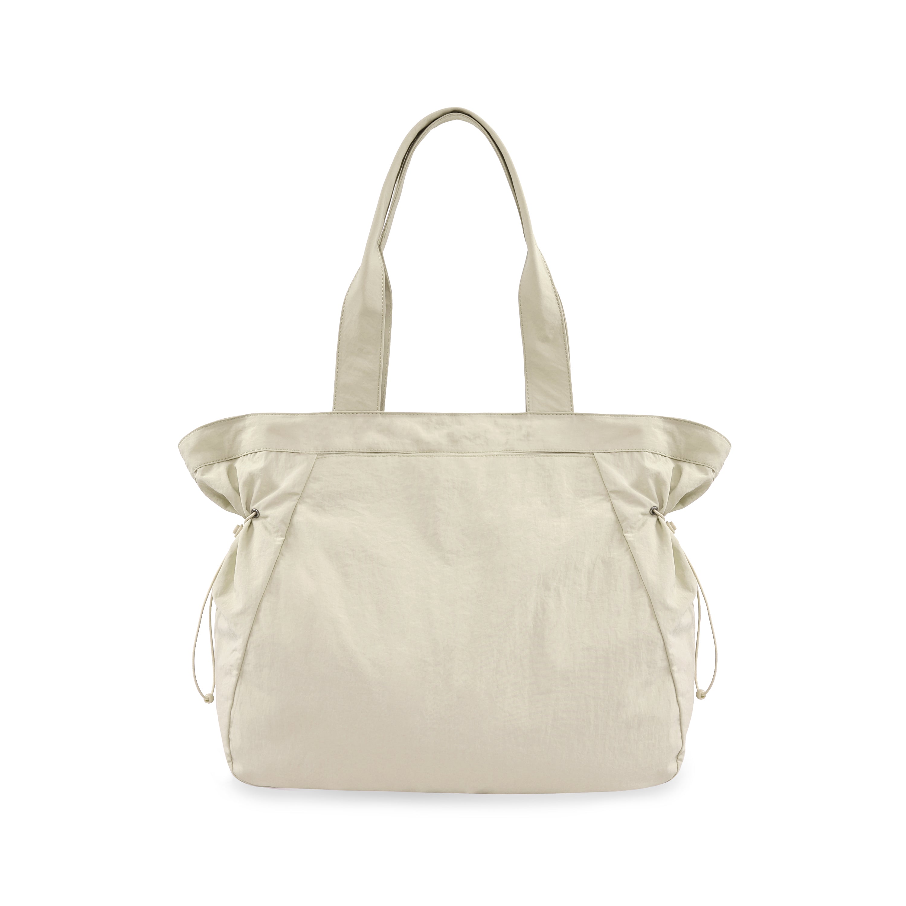 18L Side-Cinch Shopper Tote Bags Ivory 14 x 16 x 4.5 - ododos