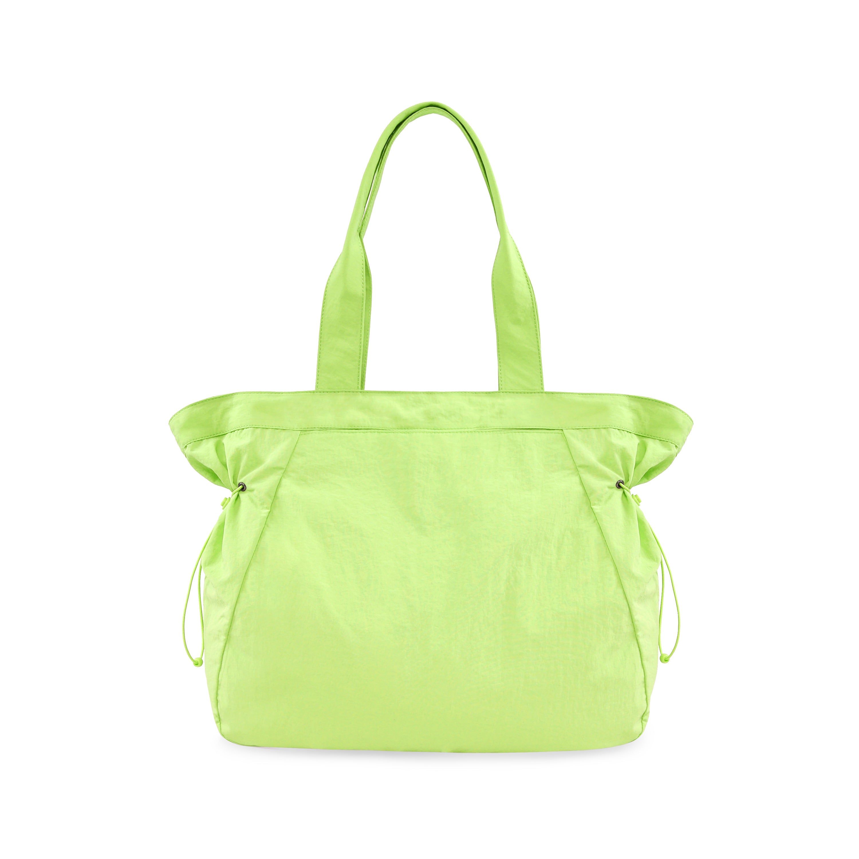 18L Side-Cinch Shopper Tote Bags Lime Punch 14 x 16 x 4.5 - ododos