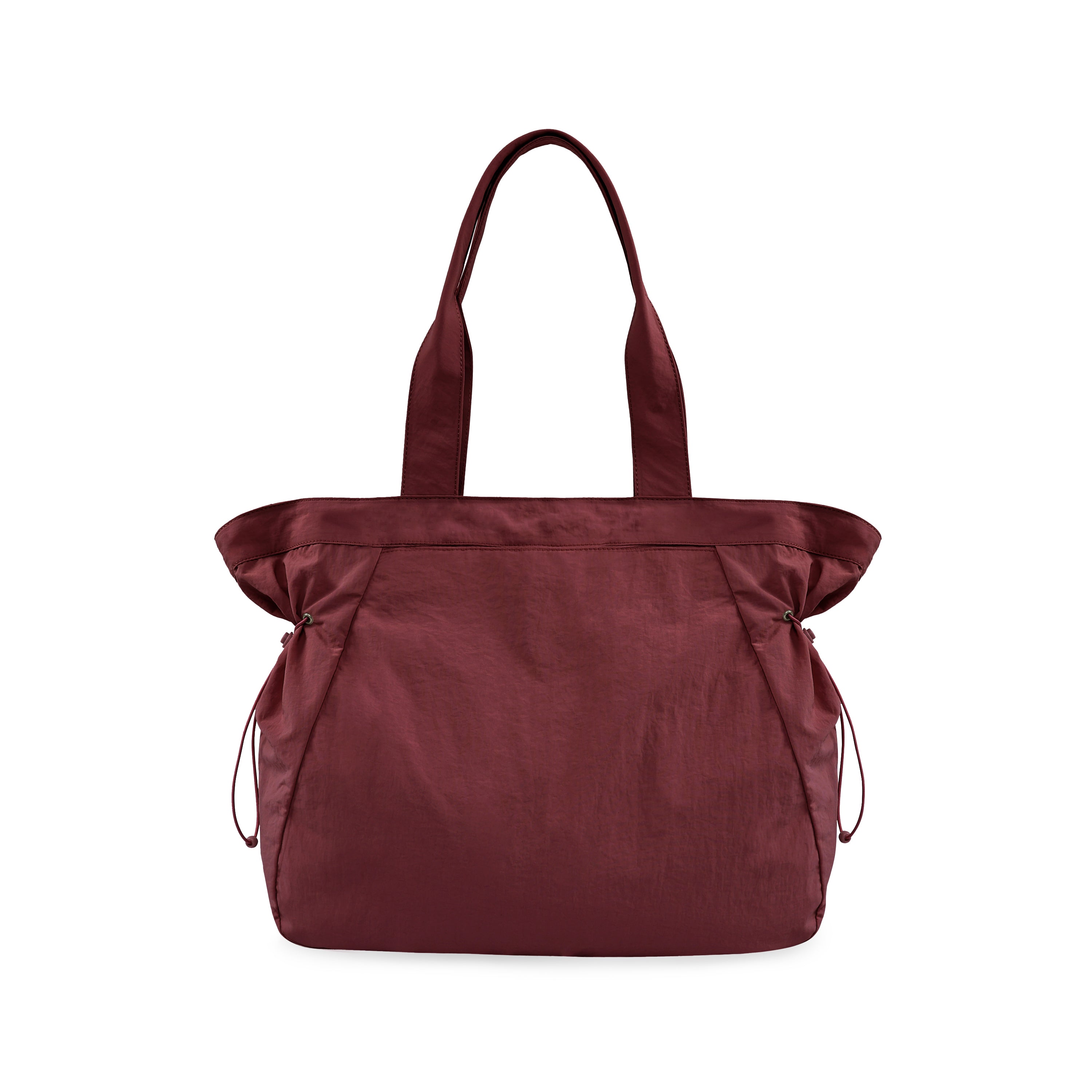 18L Side-Cinch Shopper Tote Bags Merlot 14 x 16 x 4.5 - ododos
