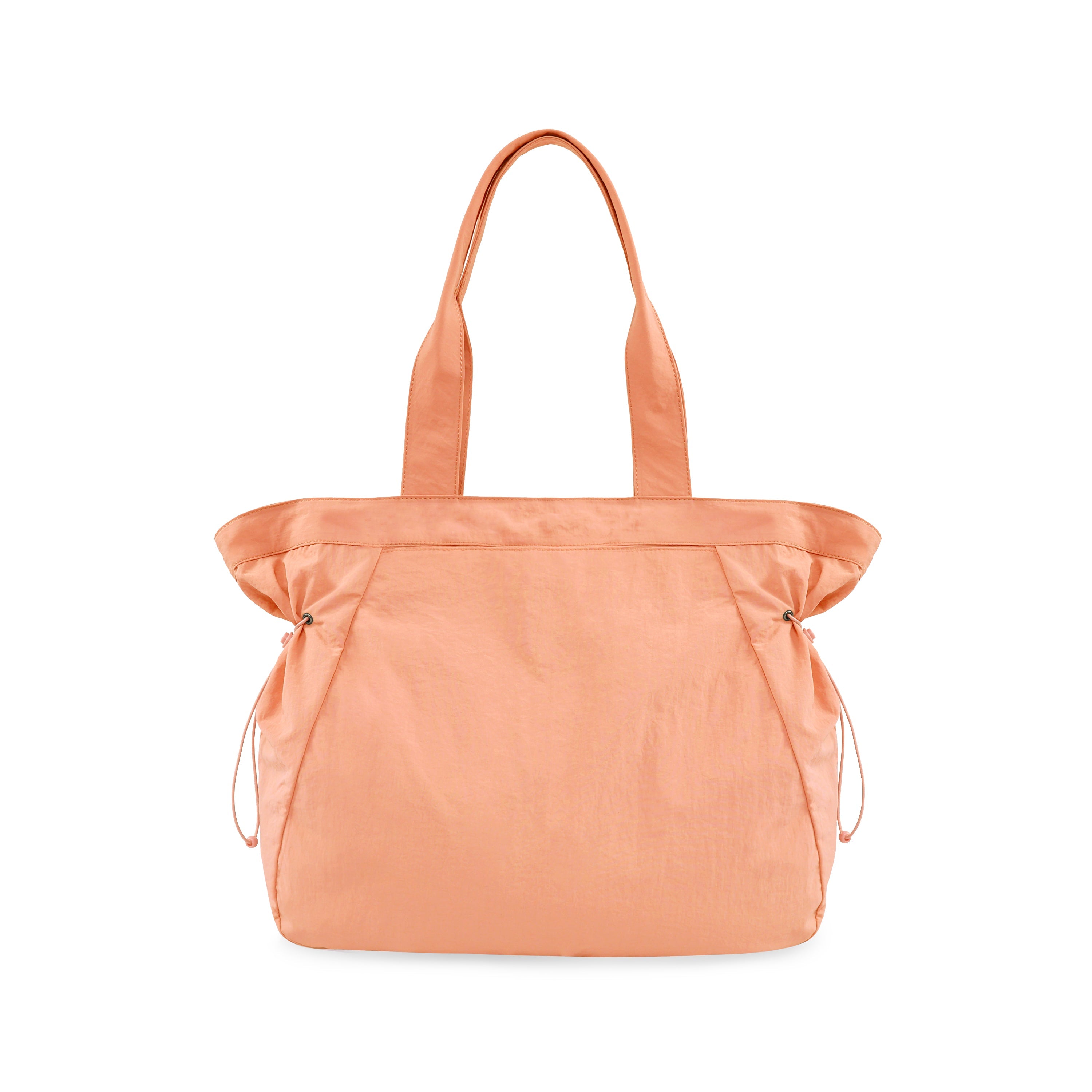 18L Side-Cinch Shopper Tote Bags Peach 14 x 16 x 4.5 - ododos