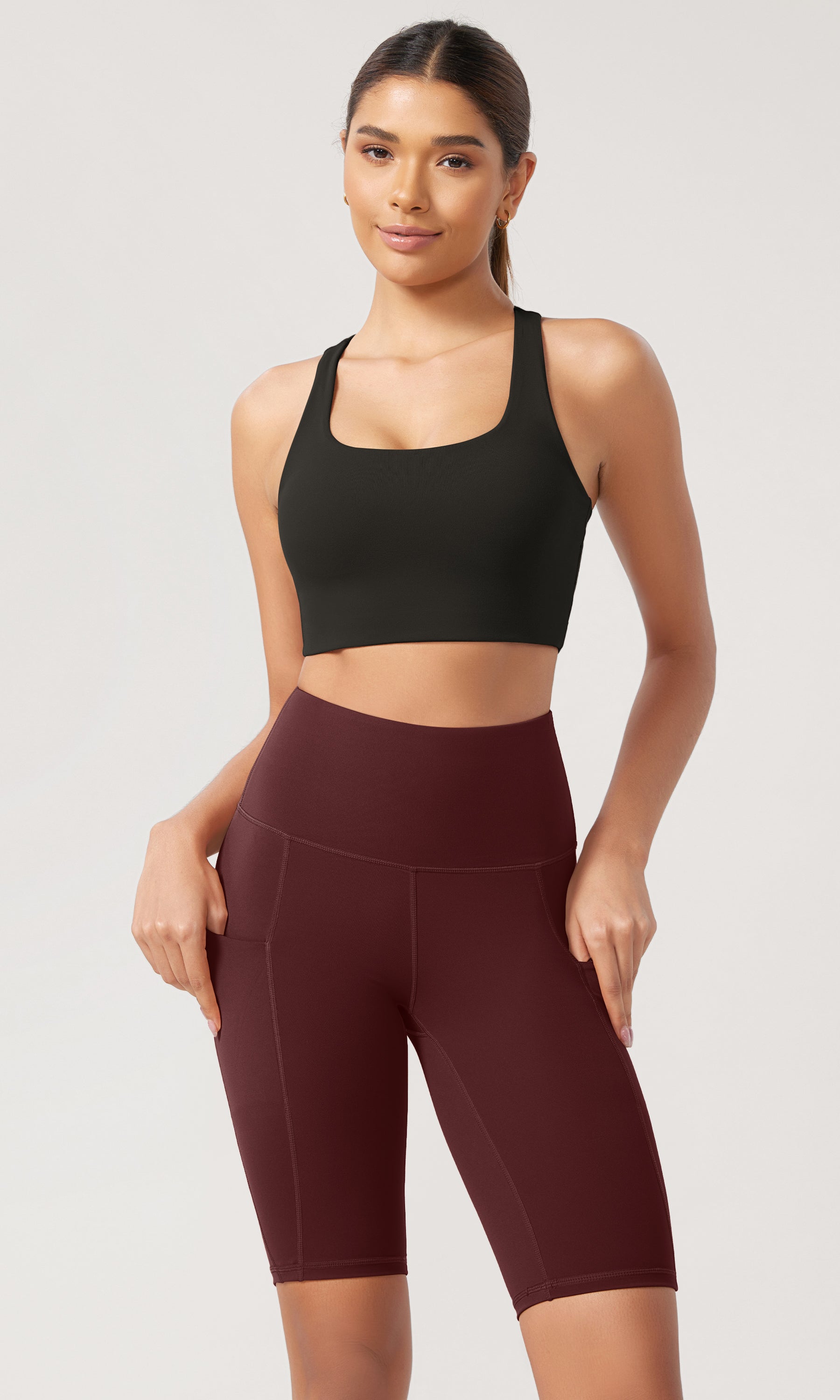 10 Tummy Control 2.0 High Waist Athletic Workout Shorts with Pockets - ododos