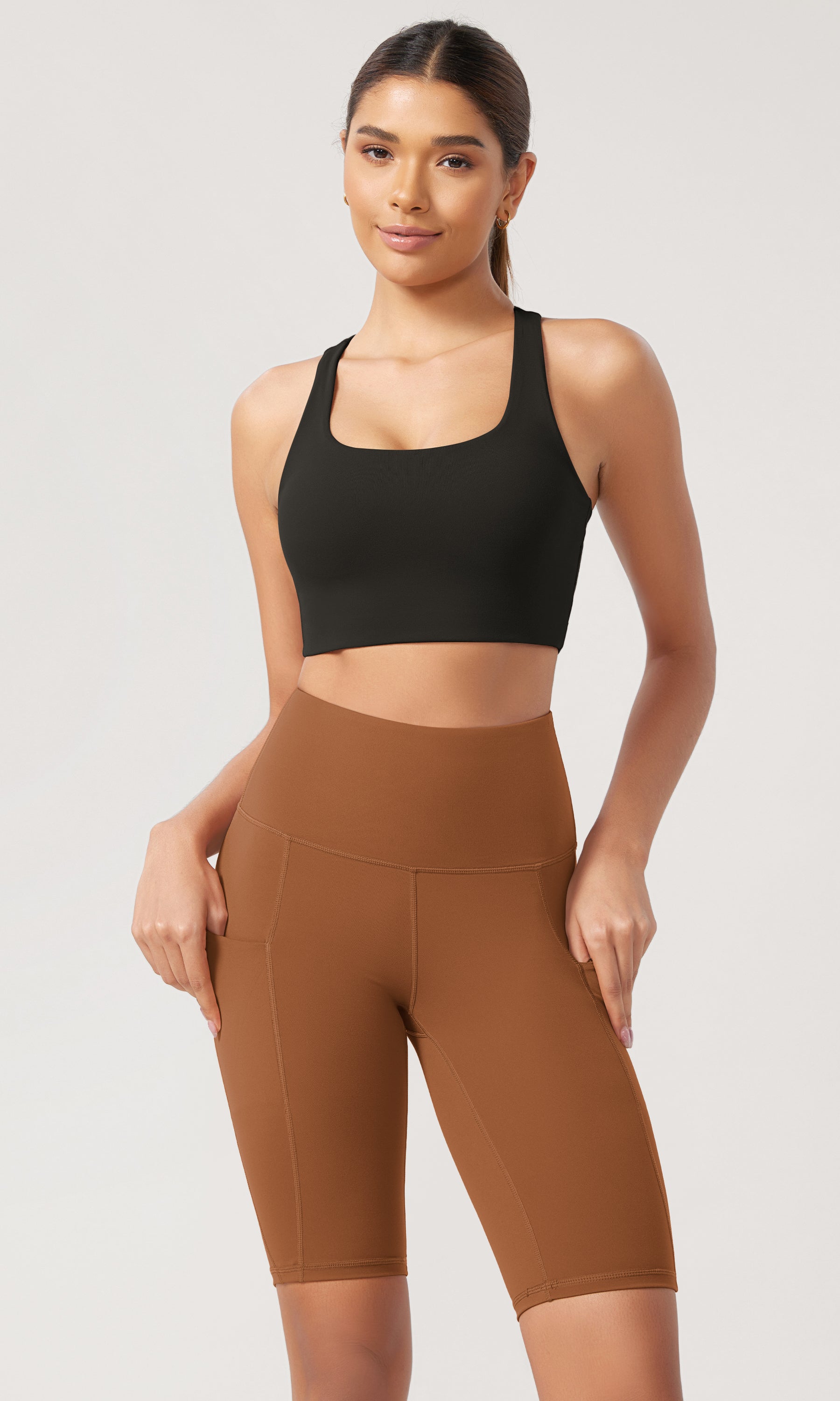 10 Tummy Control 2.0 High Waist Athletic Workout Shorts with Pockets - ododos