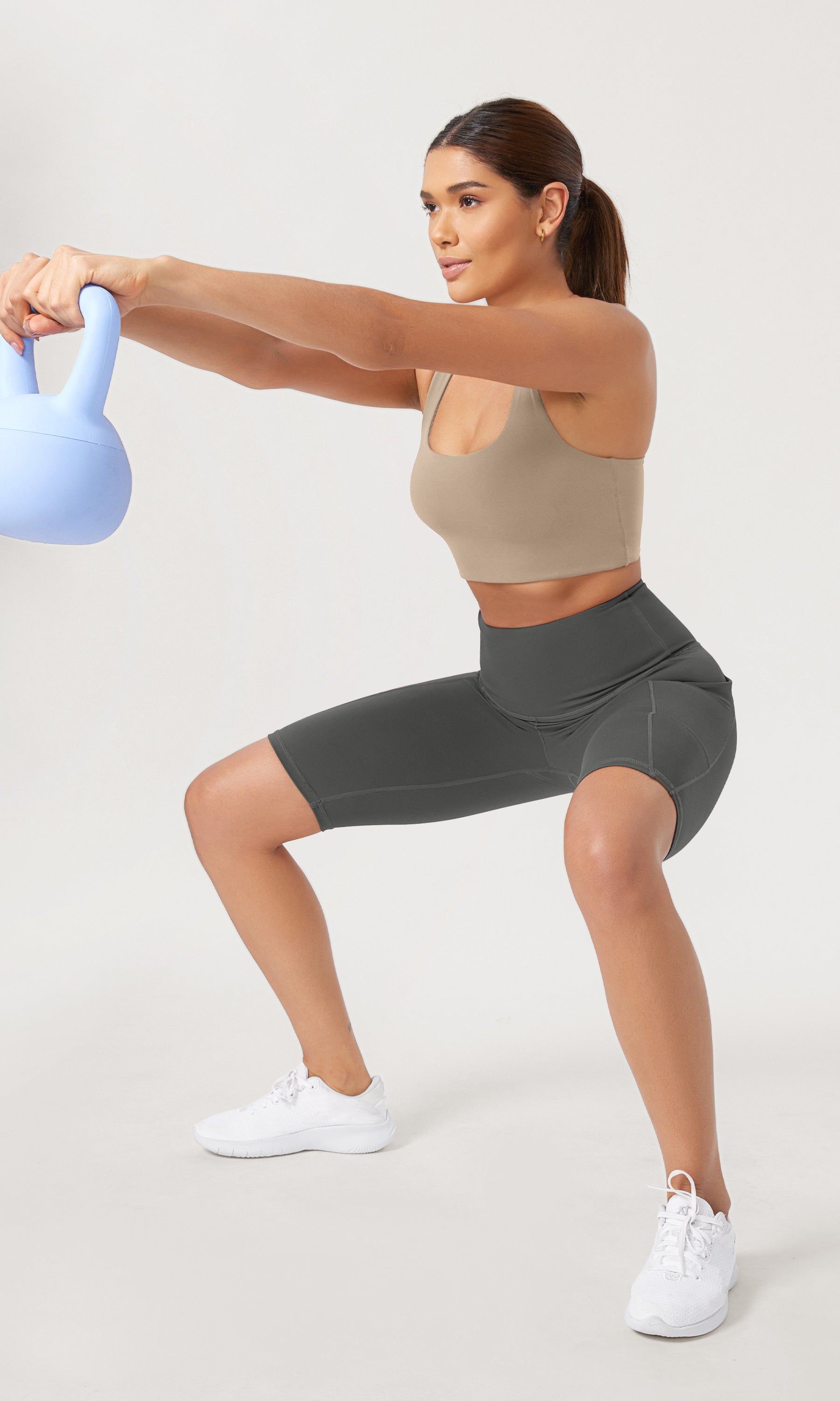 10 Tummy Control 2.0 High Waist Athletic Workout Shorts with Pockets - ododos