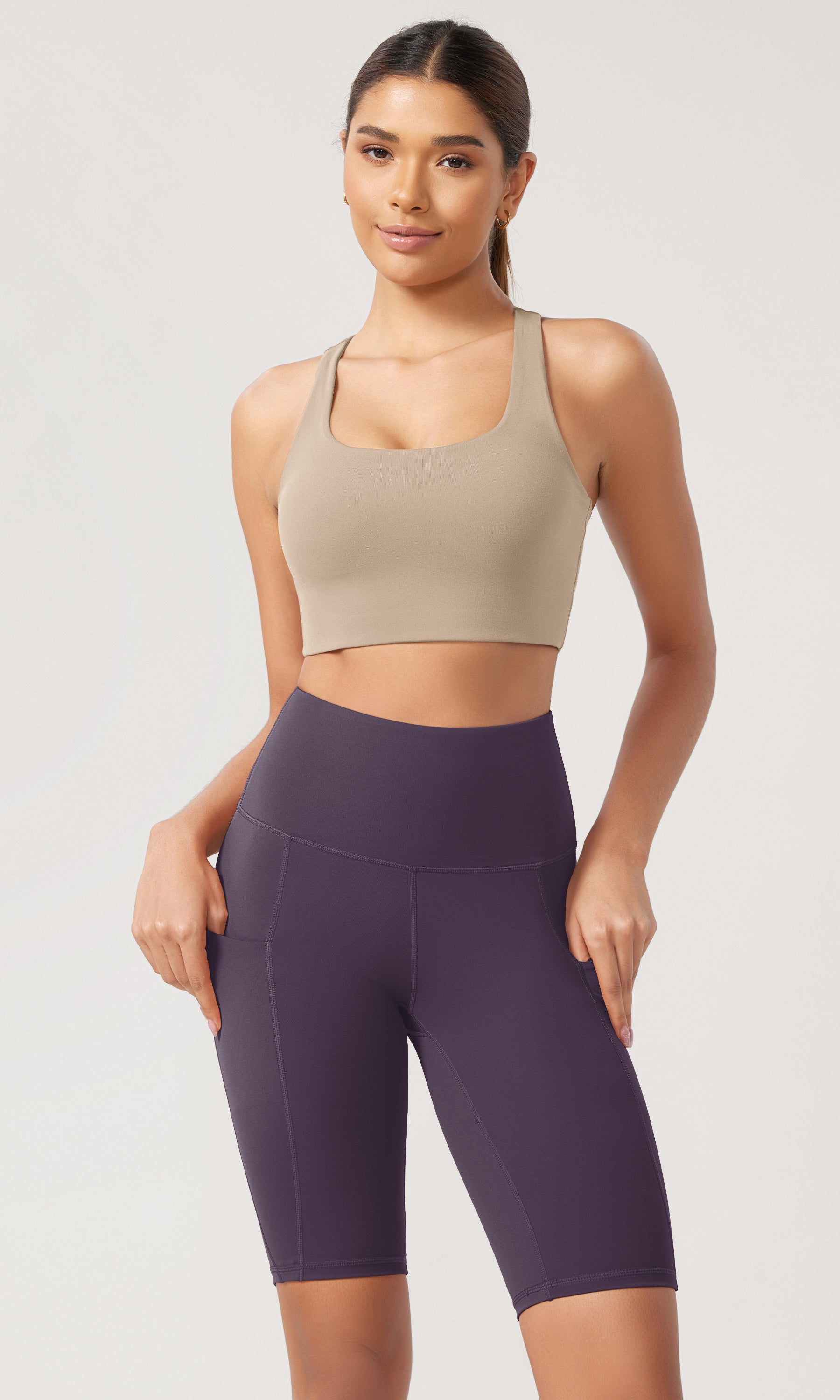 10 Tummy Control 2.0 High Waist Athletic Workout Shorts with Pockets - ododos