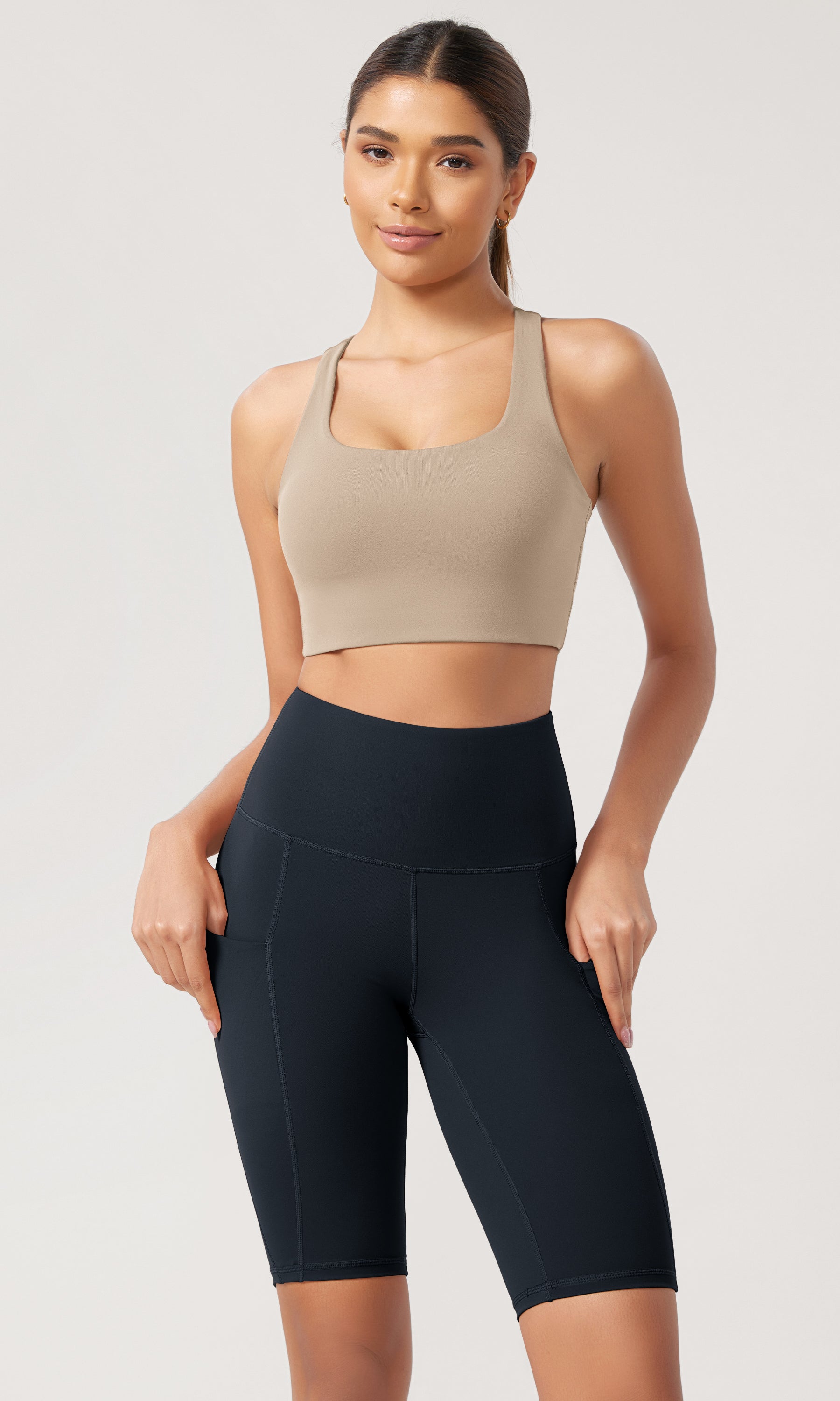 10 Tummy Control 2.0 High Waist Athletic Workout Shorts with Pockets - ododos