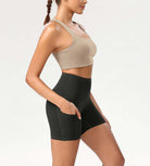 5" High Waist Control Shorts with Pockets - ododos