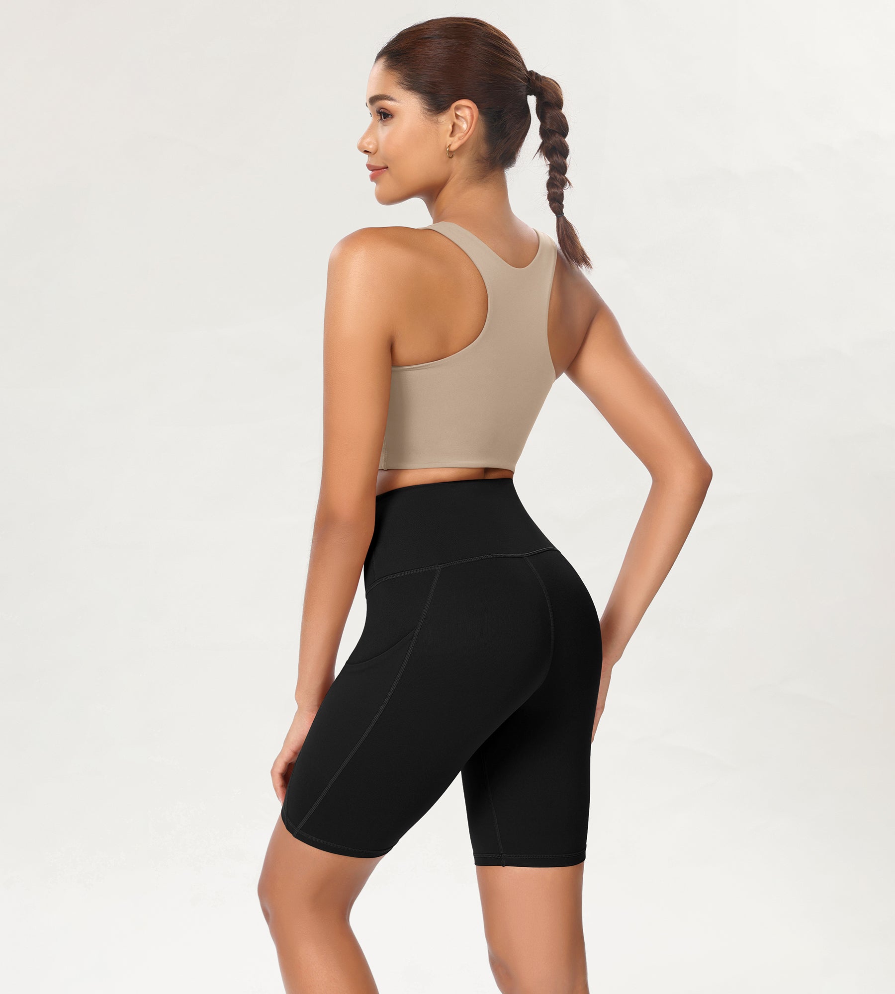 8 Tummy Control 2.0 High Waist Athletic Workout Shorts with Pockets - ododos