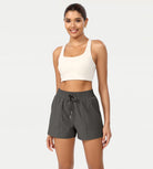Quick Dry Casual Athletic Shorts Charcoal - ododos