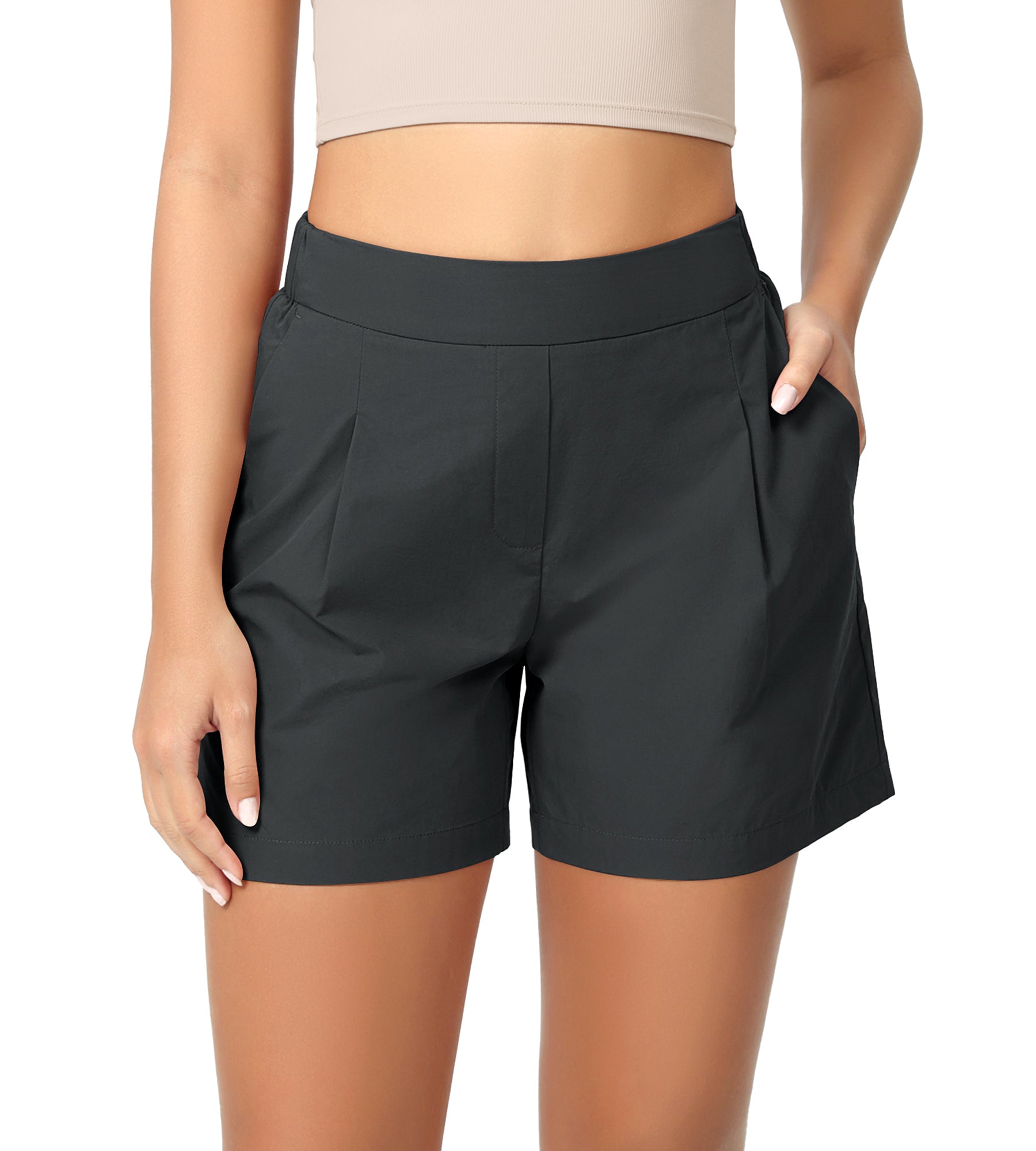 Cotton Soft Woven Relaxed Trouser Shorts - ododos