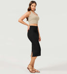 Women's High Waist Back Slit Bodycon Slim-Fit Pencil Skirts - ododos