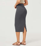 Women's High Waist Back Slit Bodycon Slim-Fit Pencil Skirts - ododos