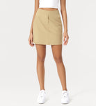 Cotton A-Line Mini Skirts with Pockets - ododos