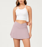 Pleated Crossover Tennis Skorts - ododos