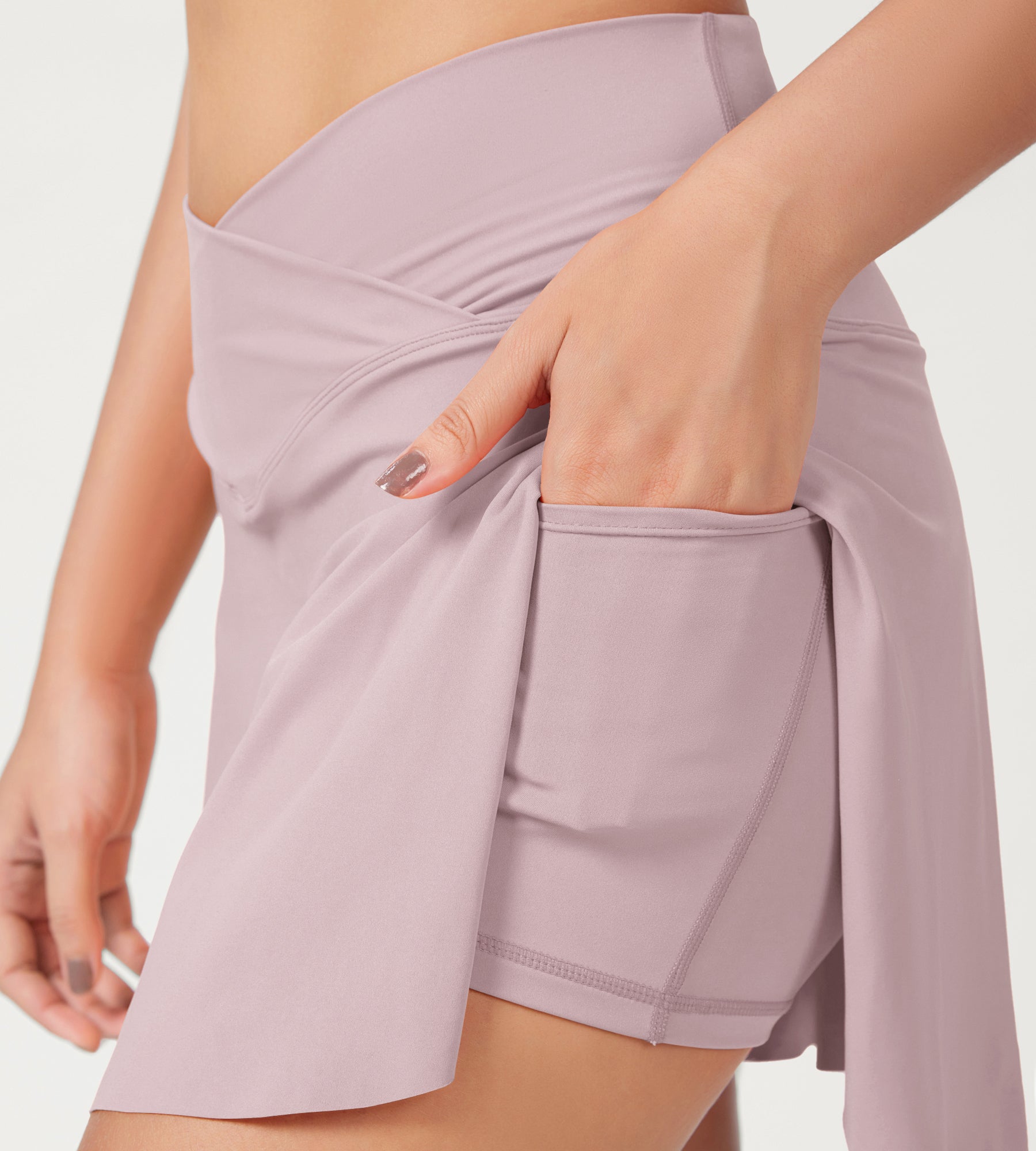 Pleated Crossover Tennis Skorts - ododos