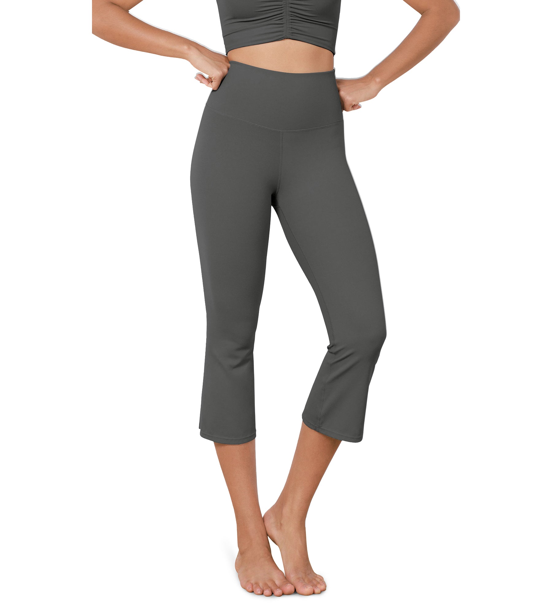 High Waisted Split Hem Bootcut Lounge Yoga Pants ododos