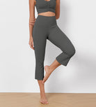 High Waisted Split-Hem Bootcut Lounge Yoga Pants - ododos