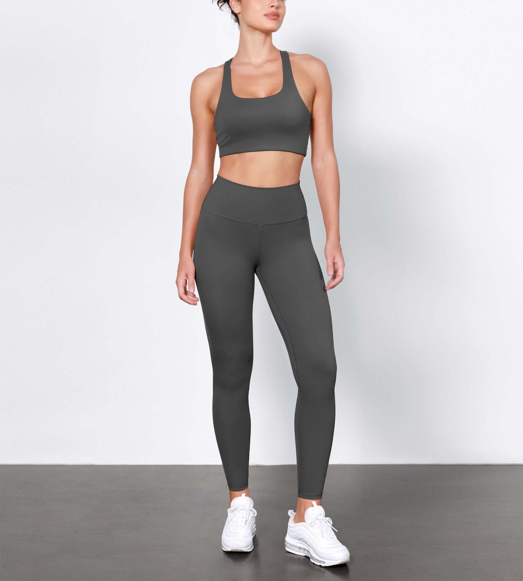 ODLIFT 28 High Waist Compression Yoga Leggings Charcoal - ododos