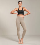 ODLIFT 7/8 Compression Leggings with Pockets Shaker Beige - ododos