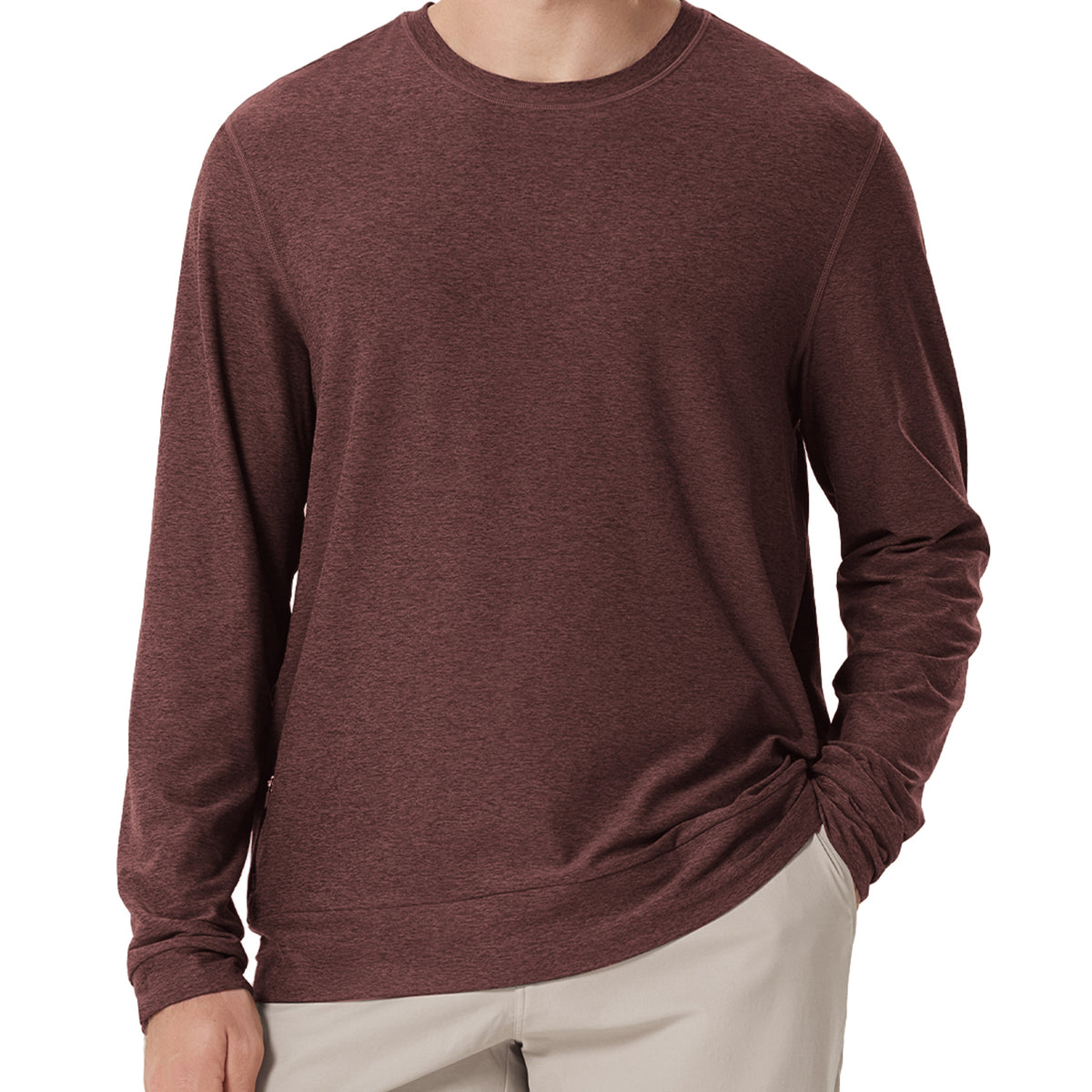 odSTRATUM Men's Crewneck Shirt with Side Zip Pocket – ododos